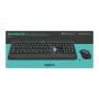 Logitech MK850 Performance - Full-size (100%) - Wireless - RF Wireless + Bluetooth - QWERTY - Black - Mouse included