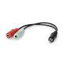 Nedis Stereo-Audiokabel| 3.5 mm Stecker| 2x 3.5 Buchse| Vernickelt| 0.20 m| Rund|