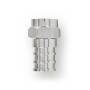 Nedis F-Stecker| gerade| Stecker| Vernickelt| 75 Ohm| Twist-on|