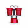 Bialetti MINI EXPRESS Set rot Tee- & Kaffeezubereitung
