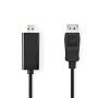 Nedis Displayport-Kabel / DisplayPort Stecker / HDMI™ Stecker / 4K@30Hz / Vernickelt / 1.00 m / Rund / PVC / Anthrazit / Box