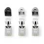 Nedis RJ45-Stecker| RJ45 Pass Through| Festes/verseiltes FTP CAT7| Gerade| Vergoldet|