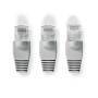 Nedis RJ45-Stecker / Stecker / Solid UTP CAT6 / Gerade / Vergoldet / 10 Stück / PVC / Grau / Box