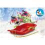 JAMARA Snow Play Bob Karol mit Bremse 80cm rot 