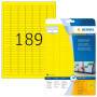 HERMA Etiketten A4 gelb 25,4x10 mm Papier matt 3780 St. (4243)