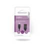 Nedis USB Micro-B Adapter / USB 2.0 / USB Micro-B Stecker / USB-A Buchse / 480 Mbps / 0.20 m / Rund / Vernickelt / PVC / Schwarz / Box