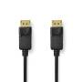 Nedis Displayport-Kabel / DisplayPort Stecker / DisplayPort Stecker / 8K@60Hz / Vernickelt / 1.00 m / Rund / PVC / Schwarz / Box