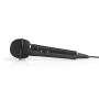 Nedis Kabelgebundenes Mikrofon / Cardioid / Festkabel / 5.00 m / 80 Hz - 12 kHz / 600 Ohm / -75 dB / Ein-/Ausschalter / ABS / Schwarz