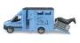 Bruder, Mercedes-Benz Sprinter Tiertransporter, L 45,5 cm, hellblau, 02674