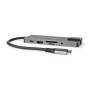 Nedis USB Multi-Port-Adapter / 10-in-1 / USB 3.2 Gen 1 / USB-C™ Stecker / HDMI™ Ausgang / RJ45 Buchse / SD / 2x USB-C™ / 3.5 mm Buchse / 3x USB-A Buchse / 5 Gbps / 0.20 m / Rund / Vergoldet / PVC / Anthrazit / Box