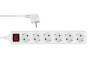 REV Ritter REV 0512360555 - 1.4 m - 6 AC outlet(s) - Indoor - Type F - Unmanaged - White