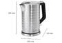 Clatronic ProfiCook PC-WKS 1119 - 1.7 L - 2200 W - Stainless steel - Stainless steel - Water level indicator - Overheat protection