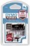 Dymo D1 Vinylband High Perf. 12 mm x 3 m weiß auf schwarz Zubehör Beschriftungsgeräte