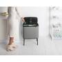 Brabantia Mülleimer Bo Touch Bin Mineral Concrete Grey, 3 x 11 L Trennmülleimer