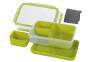 EMSA 518098 - Lunch container - Adult - Green,Transparent - Polypropylene (PP),Thermoplastic elastomer (TPE) - Monotone - Rectangular