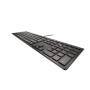 Cherry KC 6000 Slim - Full-size (100%) - Wired - USB - QWERTZ - Black