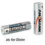 Ansmann Extreme Lithium AA Mignon - Single-use battery - Lithium - 4 pc(s) - 10 year(s) - Silver - -40 - 60 °C