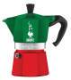 Bialetti 0005322 - Moka pot - 0.13 L - Green,Red - Aluminium - 3 cups - Thermoplastic
