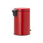 Brabantia 112003 - 12 L - Round - Red - Plastic - Pedal - 25.1 cm