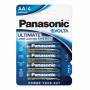 1x4 Panasonic Evolta LR 6 Mignon AA Batterien