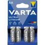 Varta MIGNON LITHIUM 1,5 V      4XAA (6106301404      4STK)