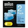 Braun CC-System Reinigungskartuschen - 2er-Pack / CCR2 Reinigungslösung Rasierer 