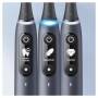 Oral-B iO 7 iO7 Elektrische Zahnbürste/Electric Toothbrush, Magnet-Technologie, 2 Aufsteckbürsten, 5 Putzmodi für Zahnpflege, Display & Reiseetui, Designed by Braun, black onyx