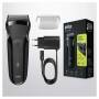 Braun Series 3 300s - Foil shaver - 2 SensoFoil - Black - LED - Battery - Nickel-Metal Hydride (NiMH)
