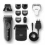 Braun Series 3 3000BT Shave&Style - Built-in display - Battery - Gray
