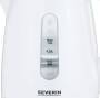 SEVERIN WK 3411 - 1 L - 2200 W - White - Water level indicator - Overheat protection - Cordless