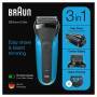 Braun Series 3 - 310BT schwarz/blau Elektrorasierer und Bartschneider  Braun Series 3 - 310BT schwarz/blau Elektrorasierer und Bartschneider