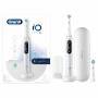 Oral-B iO 7 iO7 Elektrische Zahnbürste/Electric Toothbrush, Magnet-Technologie, 2 Aufsteckbürsten, 5 Putzmodi für Zahnpflege, Display & Reiseetui, Designed by Braun, white alabaster