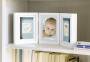 PEARHEAD Babyabdruck Tischbilderrahmen 'Baby Deluxe' für 1 Foto und Hand- und Fußabdruck