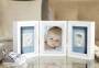 PEARHEAD Babyabdruck Tischbilderrahmen 'Baby Deluxe' für 1 Foto und Hand- und Fußabdruck