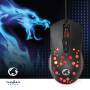 Nedis Gaming Mouse / Verdrahtet / 800 / 1200 / 2400 / 3200 / 4800 / 7200 dpi / Einstellbar DPI / Anzahl Knöpfe: 7 / Programmierbare Tasten / Rechtshändig / 1.50 m / RGB