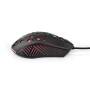 Nedis Gaming Mouse / Verdrahtet / 800 / 1200 / 2400 / 3200 / 4800 / 7200 dpi / Einstellbar DPI / Anzahl Knöpfe: 7 / Programmierbare Tasten / Rechtshändig / 1.50 m / RGB