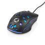 Nedis Gaming Mouse / Verdrahtet / 800 / 1200 / 2400 / 3200 / 4800 / 7200 dpi / Einstellbar DPI / Anzahl Knöpfe: 7 / Programmierbare Tasten / Rechtshändig / 1.50 m / RGB