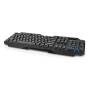 Nedis Wired Gaming Keyboard / USB Type-A / Folientasten / LED / QWERTY / US-Layout / Stromversorgung über USB / Netzkabellänge: 1.30 m / Multimedia