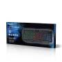 Nedis Wired Gaming Keyboard / USB Type-A / Folientasten / LED / QWERTY / US-Layout / Stromversorgung über USB / Netzkabellänge: 1.30 m / Multimedia