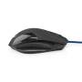 Nedis Gaming Mouse / Verdrahtet / 1200 / 2400 / 4800 / 7200 dpi / Einstellbar DPI / Anzahl Knöpfe: 6 / Programmierbare Tasten / Rechtshändig / 1.50 m / Ohne Beleuchtung