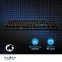 Nedis Wired Gaming Keyboard / USB Type-A / Mechanische Tasten / LED / QWERTY / ND-Layout / Stromversorgung über USB / Netzkabellänge: 1.50 m / Gaming