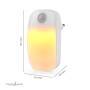 Nedis Plug-In-LED-Nachtlicht / Bewegungssensor / Tag/Nacht Sensor / 0.55 W / 11 lm / Warmweiss