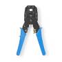 Nedis Crimp pliers / CAT5 / CAT5e / CAT6 / CAT6a / RJ10 / RJ11 / Abziehen / Schneiden / Zange / ABS / Stahl / Blau