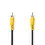Nedis Composite-Videokabel / RCA / RCA / Vernickelt / 480p / 10.0 m / Rund / PVC / Schwarz / Label