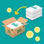 Pampers Baby-Dry Größe 3, 222 Windeln, 6kg - 10kg Monatsbox  Pampers Baby-Dry Größe 3, 222 Windeln, 6kg - 10kg Monatsbox