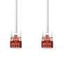 Nedis CAT6-Netzwerkkabel / RJ45 Stecker / RJ45 Stecker / S/FTP / 0.15 m / Rund / LSZH / Weiss / Label