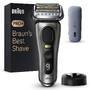 Braun Series 9 Pro+ Elektrorasierer, Rasierer-Ladeetui (PowerCase), Wet & Dry, 9525s, Edelmetall