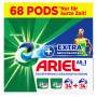  Ariel Waschmittel Pods All-in-1, Extra Geruchsabwehr Flüssigwaschmittel, (2x34) 68 Waschladungen, Geruchsneutralisierung In Nur 1 Waschgang 