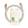 Nedis CAT6-Netzwerkkabel / RJ45 Stecker / RJ45 Stecker / U/UTP / 1.50 m / Rund / PVC / Grau / Label