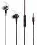 Manhattan 179607 cuffia e auricolare Connettore 3.5 mm Nero (EARPHONES WITH INLINE MIC- - NOISE ISOLATING SECURE FIT PROMO)